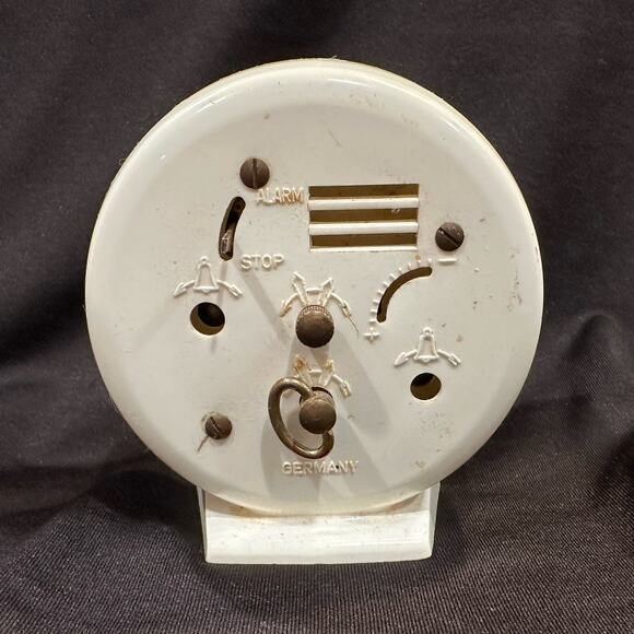 Vintage Black Forest West Germany Alarm Clock Luminous Hands - Picture 3 of 7